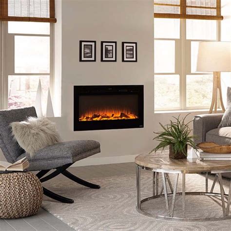 36 inch electric fireplace box insert|36 inch recessed electric fireplace.